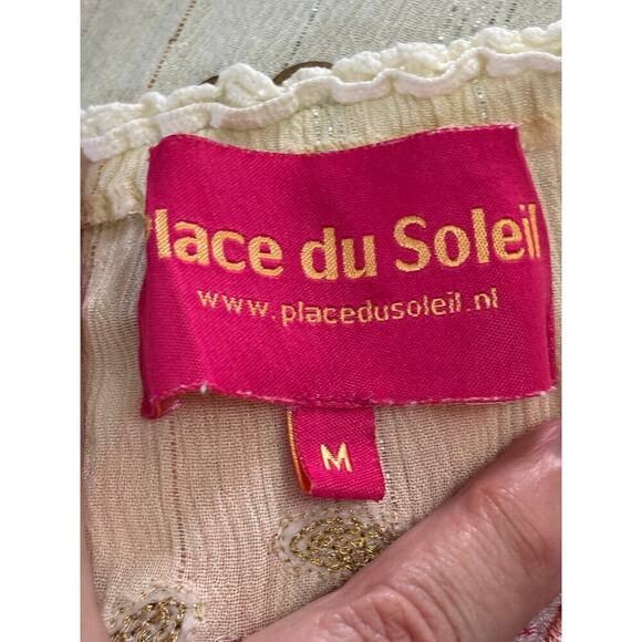 Place du Soleil minidress/swim coverup, yellow, medium, coastal, vacation, beach - Picture 7 of 8